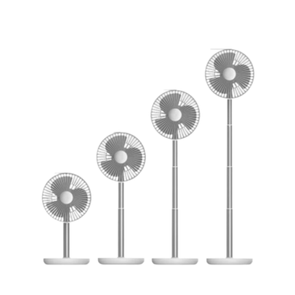 JISULIFE FA13P 8000mAh 5 Speeds Auto Oscillation Extendable Desk Fan