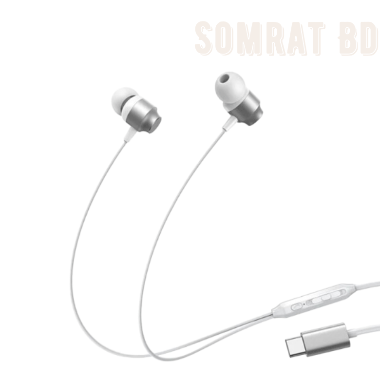 Joyroom JR EC06 TYPE C Series In Ear Metal Wired Earbuds Joyroom JR EC06 TYPE C Series In Ear Metal Wired Earbuds